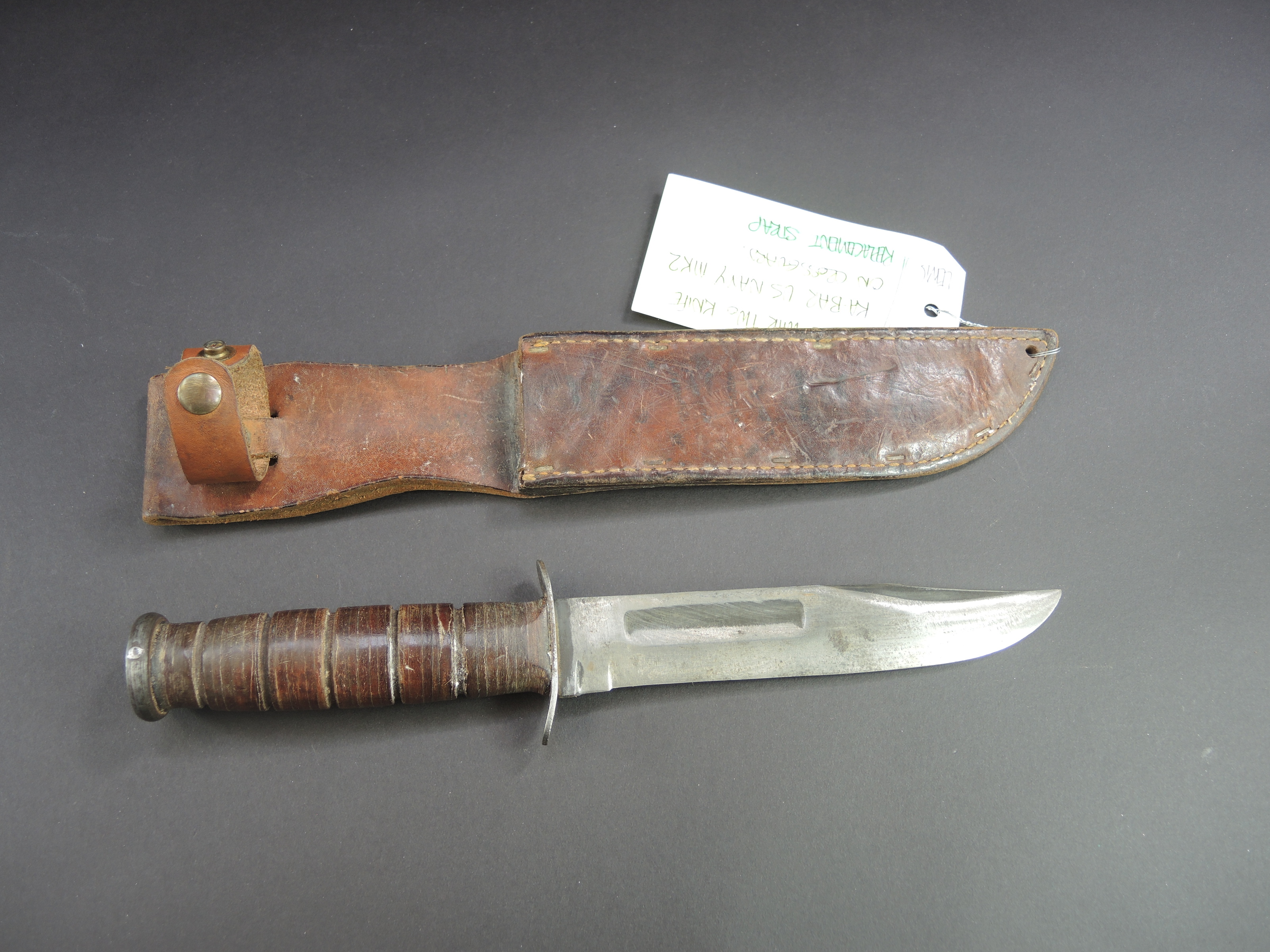 Couteau KA BAR USN. WWII Knife KA BAR US NAVY MK2 Aiolfi G.b.r.