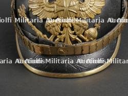 Prusse Casque à pointe d'officier de réserve d'infanterie. Prussia Reserve officer spiked helmet. — miniature 2
