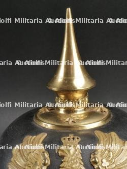 Prusse Casque à pointe d'officier de réserve d'infanterie. Prussia Reserve officer spiked helmet. — miniature 4