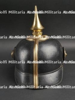Prusse Casque à pointe d'officier de réserve d'infanterie. Prussia Reserve officer spiked helmet. — photo 8
