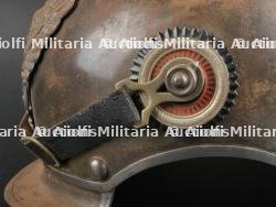 Prusse Casque de Chasseur à Cheval modèle 1915. Prussia M1915 Chasseur à Cheval spiked helmet. — miniature 5
