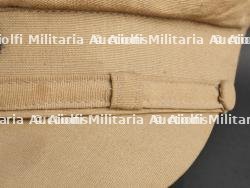 Schirmmütze entièrement en toile sable Prussian officer canvas visor cap. — photo 4