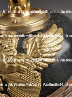 Bade Casque d'un officier d'artillerie. Baden artillery officer spiked helmet. — photo 5