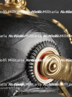 Bade Casque d'un officier d'artillerie. Baden artillery officer spiked helmet. — miniature 28
