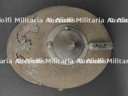 Prusse casque à pointe troupe ersatz feutre modèle 1915. Prussia M1915 ersatz felt spiked helmet. — miniature 4