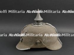 Prusse casque à pointe troupe ersatz feutre modèle 1915. Prussia M1915 ersatz felt spiked helmet. — miniature 6
