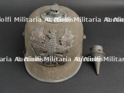 Prusse casque à pointe troupe ersatz feutre modèle 1915. Prussia M1915 ersatz felt spiked helmet. — photo 13