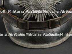 Saxe Casque à pointe troupe modèle 1915 d'un Pionnier du PB22. Saxonia M1915 Engineer spiked helmet. — miniature 2