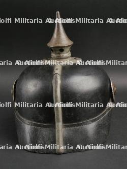 Saxe Casque à pointe troupe modèle 1915 d'un Pionnier du PB22. Saxonia M1915 Engineer spiked helmet. — miniature 8