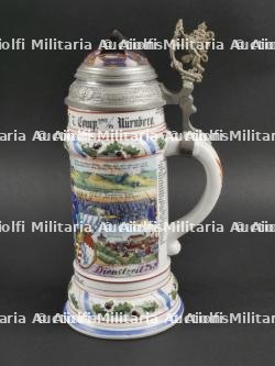 Bavière - Chope d'un réserviste du Bay. 14 Infanterie Regiment de Nürnberg. Bavaria reservist beer stein of the 14th infantry regiment. — miniature 3