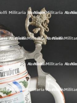Bavière - Chope d'un réserviste du Bay. 14 Infanterie Regiment de Nürnberg. Bavaria reservist beer stein of the 14th infantry regiment. — miniature 9