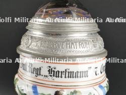 Bavière - Chope d'un réserviste du Bay. 14 Infanterie Regiment de Nürnberg. Bavaria reservist beer stein of the 14th infantry regiment. — photo 12