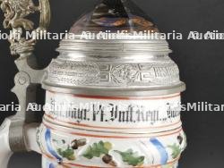 Bavière - Chope d'un réserviste du Bay. 14 Infanterie Regiment de Nürnberg. Bavaria reservist beer stein of the 14th infantry regiment. — miniature 13