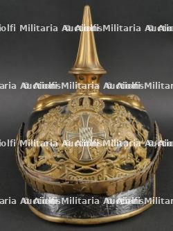 Bavière Casque à pointe d'un officier monté de réserve. Bavaria - Mounted reserve officer spiked helmet.