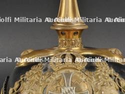 Bavière Casque à pointe d'un officier monté de réserve. Bavaria - Mounted reserve officer spiked helmet. — miniature 4