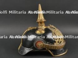 Bavière Casque à pointe d'un officier monté de réserve. Bavaria - Mounted reserve officer spiked helmet. — photo 12