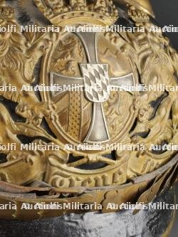 Bavière Casque à pointe d'un officier monté de réserve. Bavaria - Mounted reserve officer spiked helmet. — photo 21