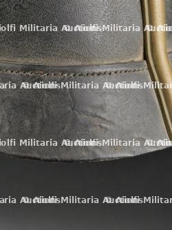 Casque à pointe du Reichsland Elsass Lothringen. Alsace-Lorraine spiked helmet. — photo 2