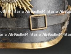 Saxe Casque à pointe ersatz en cuir épais. Saxonia - Ersatz thick leather spiked helmet. — miniature 15