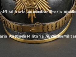 Saxe Casque à pointe d'officier de réserve Saxon. Saxonia - Reserve officer spiked helmet. — miniature 2