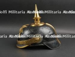 Saxe Casque à pointe d'officier de réserve Saxon. Saxonia - Reserve officer spiked helmet. — miniature 6