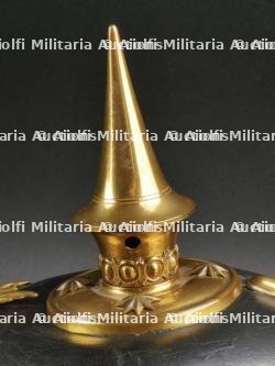 Saxe Casque à pointe d'officier de réserve Saxon. Saxonia - Reserve officer spiked helmet. — miniature 8