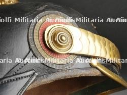 Saxe Casque à pointe d'officier de réserve Saxon. Saxonia - Reserve officer spiked helmet. — miniature 17