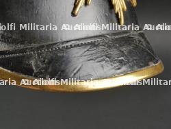 Saxe Casque à pointe d'officier de réserve Saxon. Saxonia - Reserve officer spiked helmet. — photo 18