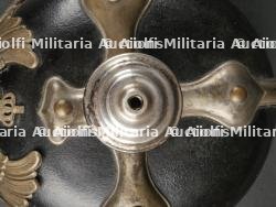 Saxe Thuringe Casque de sous officier en maillechort Unterzahlmeister ou Unterveterinär. Saxonia-Thuringia nickel silver NCO spiked helmet for paymaster or veterinary. — miniature 12