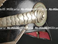 Saxe Thuringe Casque de sous officier en maillechort Unterzahlmeister ou Unterveterinär. Saxonia-Thuringia nickel silver NCO spiked helmet for paymaster or veterinary. — miniature 22