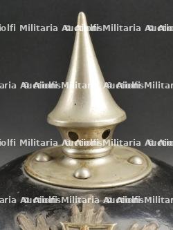 Saxe Casque à pointe modèle 1891 troupe d'un réserviste du Leib Grenadier Regiment Nr 100. Saxonia M1891 Guard Reservist spiked helmet. — miniature 4