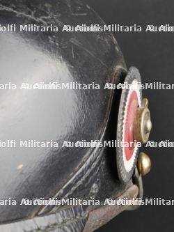 Saxe Casque à pointe modèle 1891 troupe d'un réserviste du Leib Grenadier Regiment Nr 100. Saxonia M1891 Guard Reservist spiked helmet. — photo 16