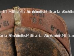 Saxe Casque à pointe modèle 1891 troupe d'un réserviste du Leib Grenadier Regiment Nr 100. Saxonia M1891 Guard Reservist spiked helmet. — photo 30