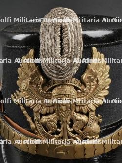 Hanovre Shako d'officier du 10e Bataillon de Chasseurs à Pied. Hannover 10th light infantry battalion shako. — miniature 3