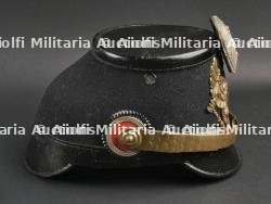 Hanovre Shako d'officier du 10e Bataillon de Chasseurs à Pied. Hannover 10th light infantry battalion shako. — photo 10