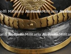 Saxe Casque à pointe troupe modèle 1895 d'un artilleur monté saxon. Saxonia - M1895 Field Artillery spiked helmet. — miniature 3