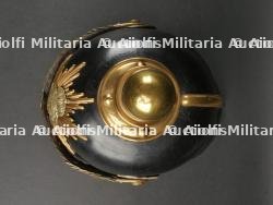 Saxe Casque à pointe troupe modèle 1895 d'un artilleur monté saxon. Saxonia - M1895 Field Artillery spiked helmet. — photo 6