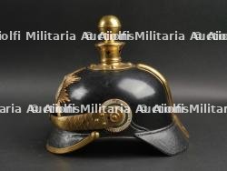 Saxe Casque à pointe troupe modèle 1895 d'un artilleur monté saxon. Saxonia - M1895 Field Artillery spiked helmet. — miniature 7