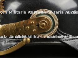 Saxe Casque à pointe troupe modèle 1895 d'un artilleur monté saxon. Saxonia - M1895 Field Artillery spiked helmet. — miniature 8