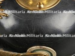 Saxe Casque à pointe troupe modèle 1895 d'un artilleur monté saxon. Saxonia - M1895 Field Artillery spiked helmet. — photo 9