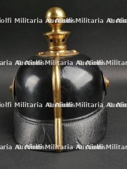 Saxe Casque à pointe troupe modèle 1895 d'un artilleur monté saxon. Saxonia - M1895 Field Artillery spiked helmet. — photo 10