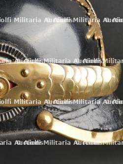 Saxe Casque à pointe troupe modèle 1895 d'un artilleur monté saxon. Saxonia - M1895 Field Artillery spiked helmet. — photo 23