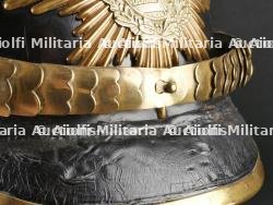 Saxe Casque à pointe troupe modèle 1895 d'un artilleur monté saxon. Saxonia - M1895 Field Artillery spiked helmet. — miniature 25