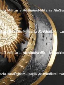 Saxe Casque à pointe troupe modèle 1895 d'un artilleur monté saxon. Saxonia - M1895 Field Artillery spiked helmet. — miniature 26