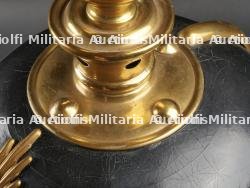Saxe Casque à pointe troupe modèle 1895 d'un artilleur monté saxon. Saxonia - M1895 Field Artillery spiked helmet. — miniature 30
