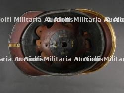 Saxe Casque à pointe troupe modèle 1895 d'un artilleur monté saxon. Saxonia - M1895 Field Artillery spiked helmet. — miniature 31