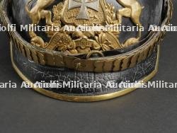 Württemberg casque à pointe d'un officier de réserve d'infanterie. Wurttemberg Infantry Reserve officer spiked helmet. — miniature 2