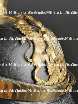 Württemberg casque à pointe d'un officier de réserve d'infanterie. Wurttemberg Infantry Reserve officer spiked helmet. — miniature 28