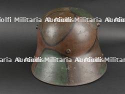 Casque allemand modèle 1916 camouflé. Ww1 german M1916 camouflaged helmet. — photo 8