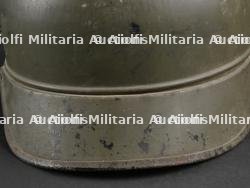 Casque à pointe prussien en tôle feldgrau. Prussia field grey tin spiked helmet. — miniature 10